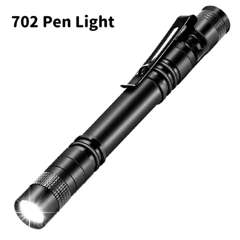 Mini Portable LED Pen Light Pocket Ultra Bright High Lumens Handheld Flashlight Torch For Camping Outdoor Emergency