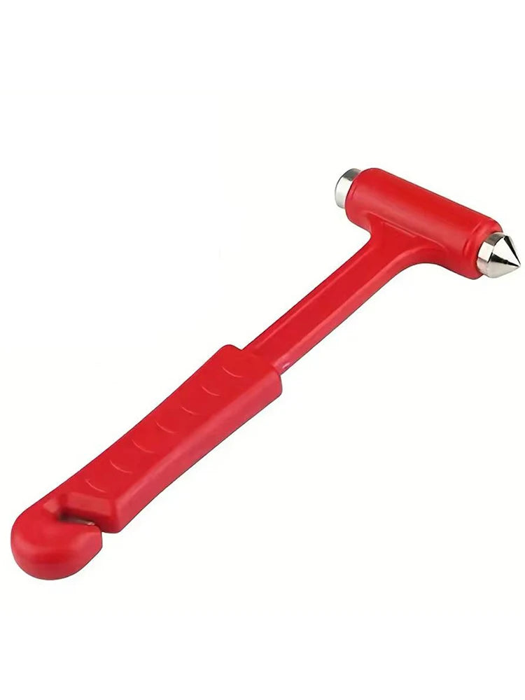 Multifunctional Safety Long Handle Solid Car Self-Help Emergency Escape Hammer Window Breaker for Window Knocking Glass Artifact
