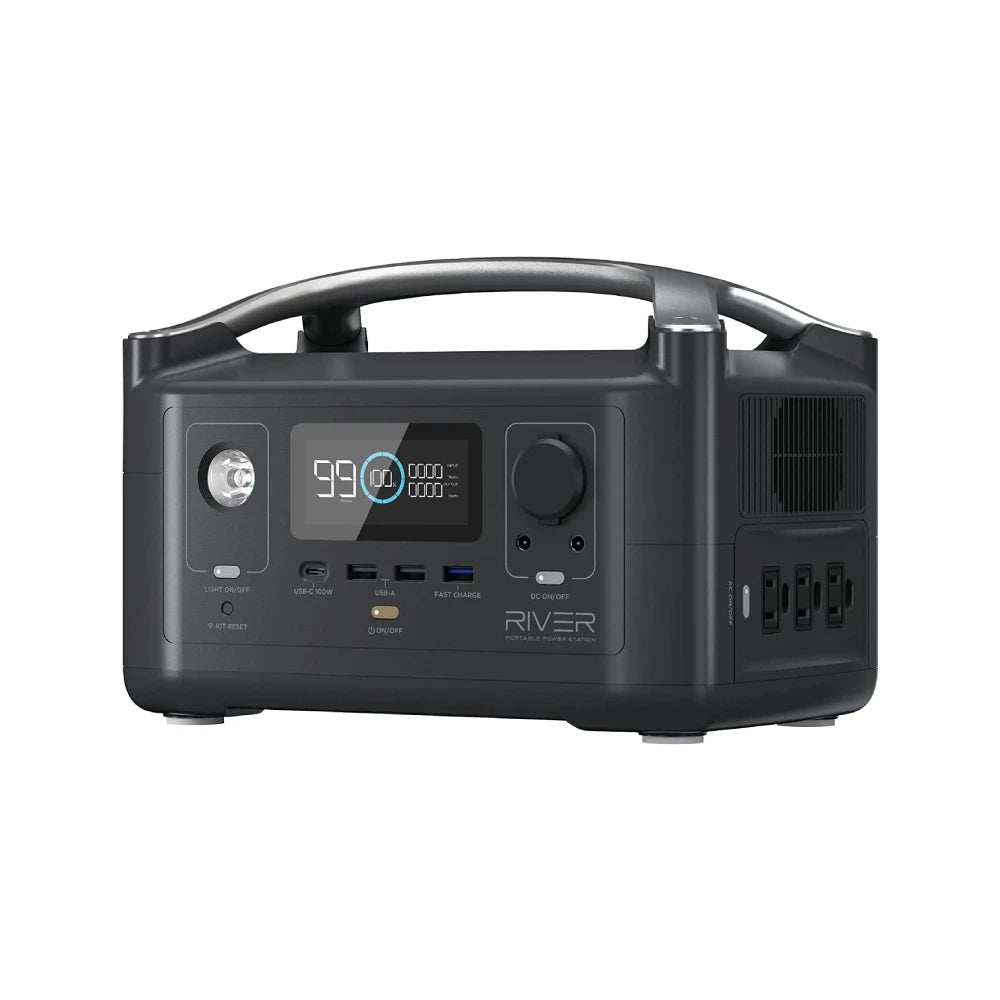 ECOFLOW 20W GaN-C Charger with RIVER 3 230 Portable Power Station, 230Wh LiFePO4 Battery, 300W Up to 600W AC Output