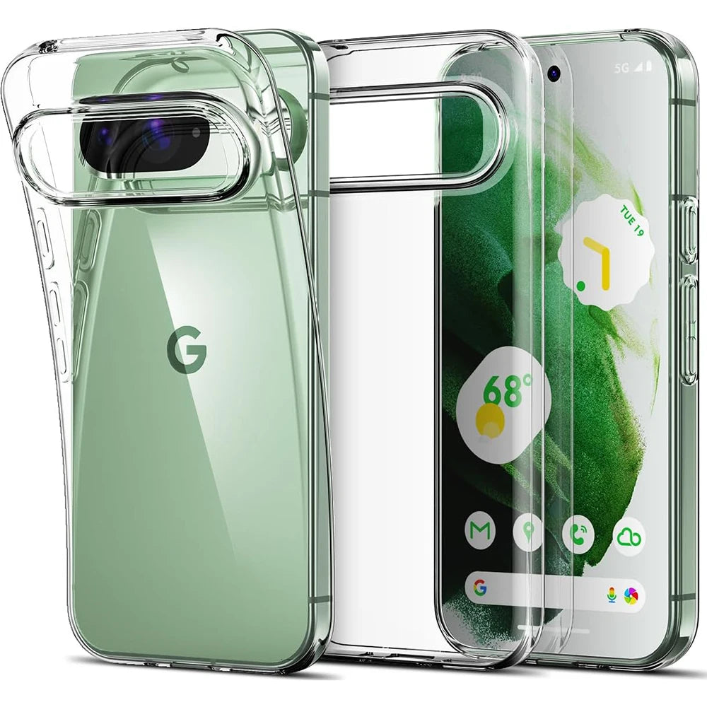 Silicone Soft Ultra Thin Case For Google Pixel 9 9A 8A 8 7 7A 6A 6 Pro XL Clear Shell Transparent Back Cover For Google 8 A 9 XL