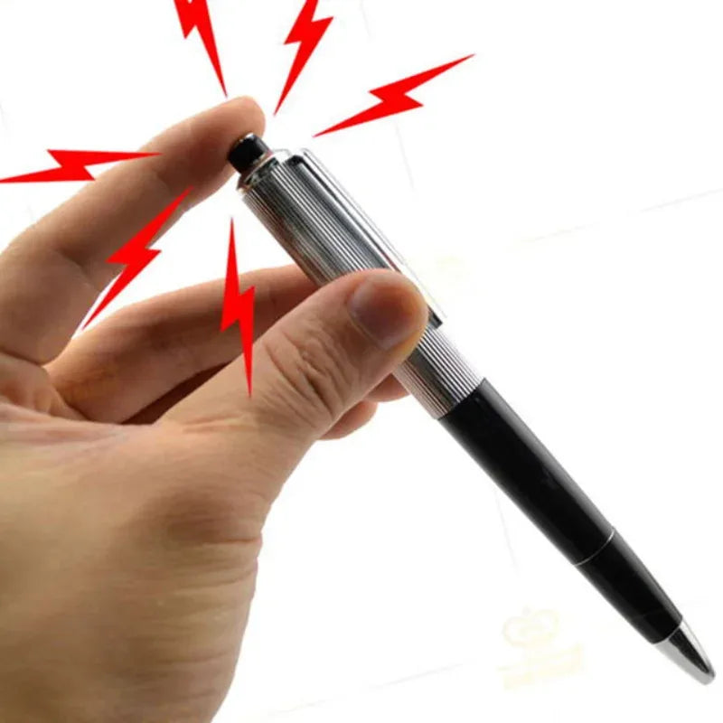 1 ud. Bolígrafo de descarga eléctrica creativo, juguete, dispositivo, broma, divertido, truco, novedad, el mejor regalo para amigos
