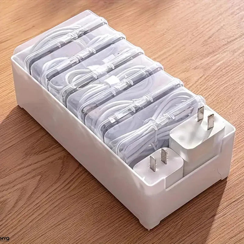 Cable Organizer, Durable Plastic Storage Box, Daily Office Supplies, Miscellaneous Loading Straps and Mobile Device Management