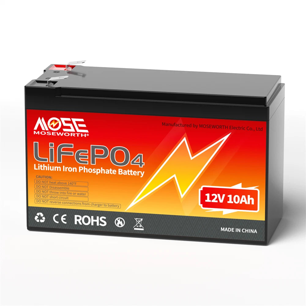 12V LiFePO4 Lithium Battery Built-in BMS 6Ah 10Ah 12Ah 20Ah 25Ah 30Ah Iron Phosphate Rechargeable Deep Cycle Series Parallel
