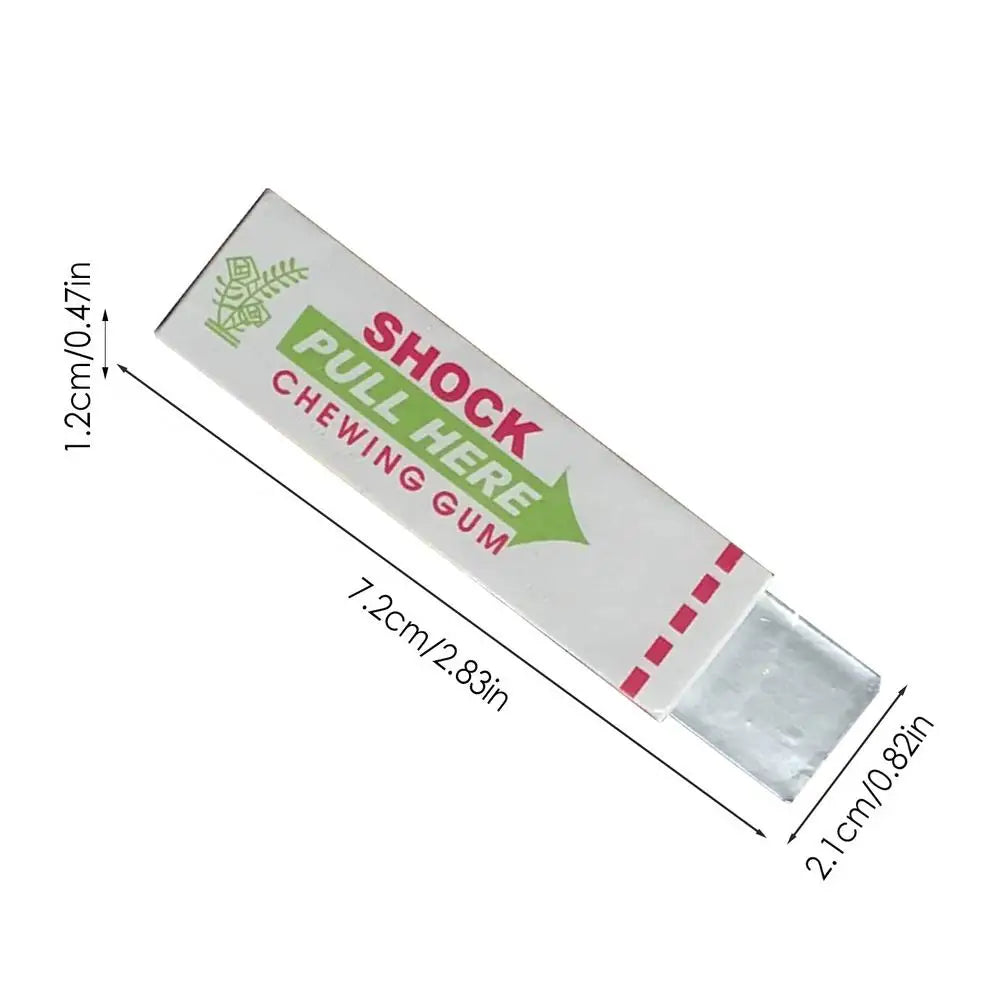 Chicle de broma de choque eléctrico, goma de mascar impactante, divertido juguete de broma, juegos de choque creativos, juguete de choque para el Día de los Inocentes