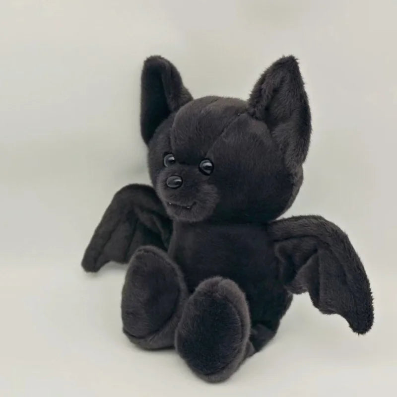 Halloween Black Bat Plush Toys Cartoon Stuffed Animals Doll Balck Bear Bat Soft Plushie Toy Halloween Party Decoration Gifts