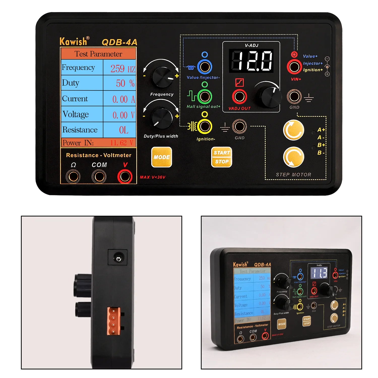 2025 NEW! Auto Ignition Coil Test Injector Solenoid Valve Idling Stepper Motor Instrument Tester Fault Detector Drive Simulator