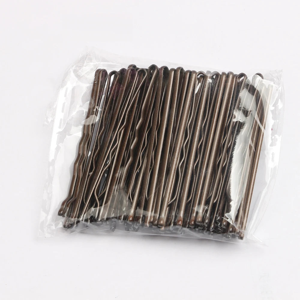 50 horquillas sólidas para mujer y niña, para cabello rizado u ondulado, pasadores para peinar, accesorios para el cabello de 5 cm