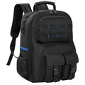 Tool Backpack, Heavy Duty Tool Bag with Padded Shoulder and Removable Tool Organizer, Water-Resistant Work Backpack, for Electricians