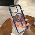 Luxury Magnetic For Magsafe Wireless Charge Case For iPhone 17 16 15 14 Plus 13 12 11 Pro Max 17E 16E Shockproof Clear Cover
