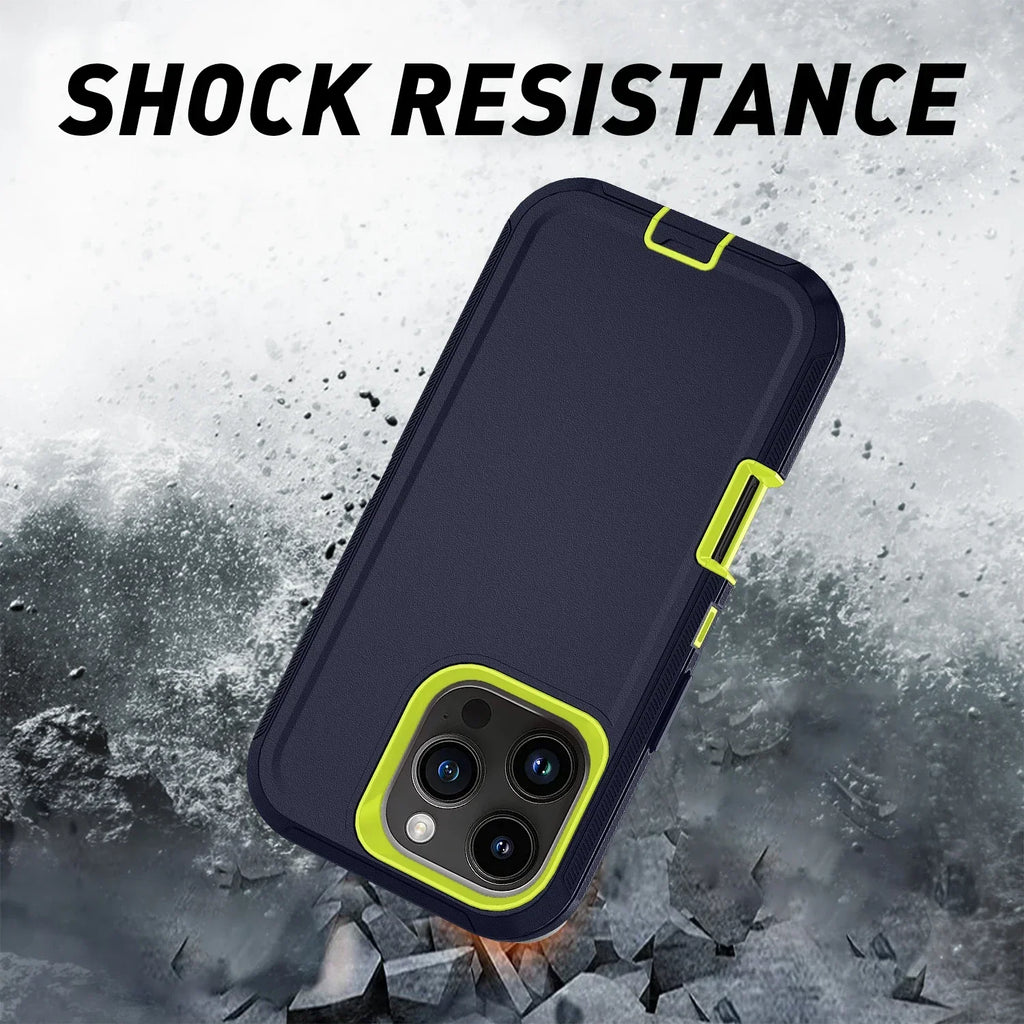 Otter Armor Box Shockproof Defender Phone Case for Iphone 16 11 12 13 14 15 17 Pro Max XSMAX 7 8 16E Hard Back Cover with Clip