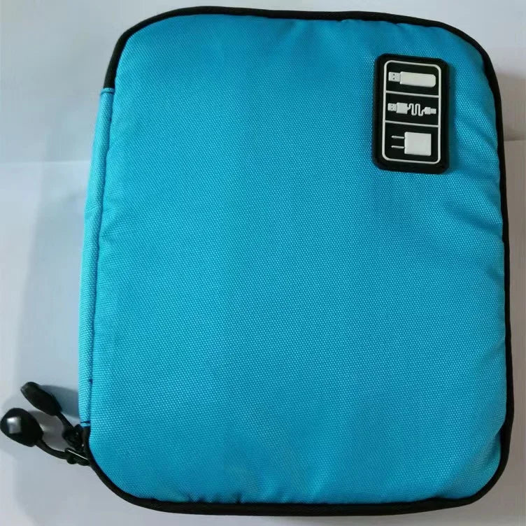 Organizador de Cables para Gadgets Bolsa de Almacenamiento Estuche de Viaje para Accesorios Electrónicos Soporte para Cables Cargador USB Power Bank Bolsa Kit Digitales