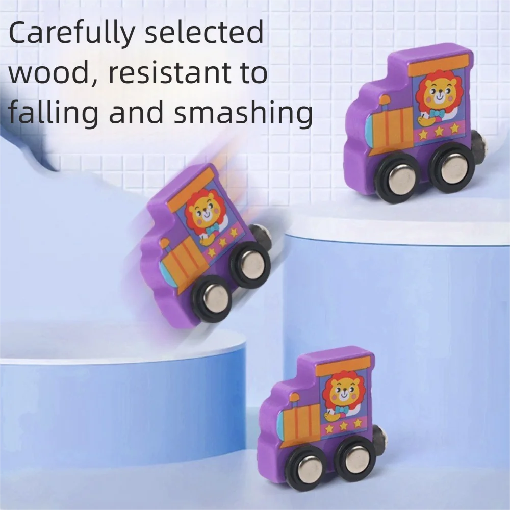 1set 0-10 Number Digital Train Toys Colorful Magnetic Early Educational Toys Digital Train Track Assembly Number Train Set Kids