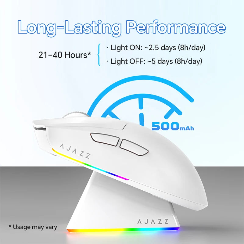 AJAZZ AJ139 V2 MC/AJ139 PRO Wireless Gaming Mouse PAW3311/PAW3395 Sensor 12000DPI/26000DPI 500mAh Bluetooth Mouse Gamer For PC