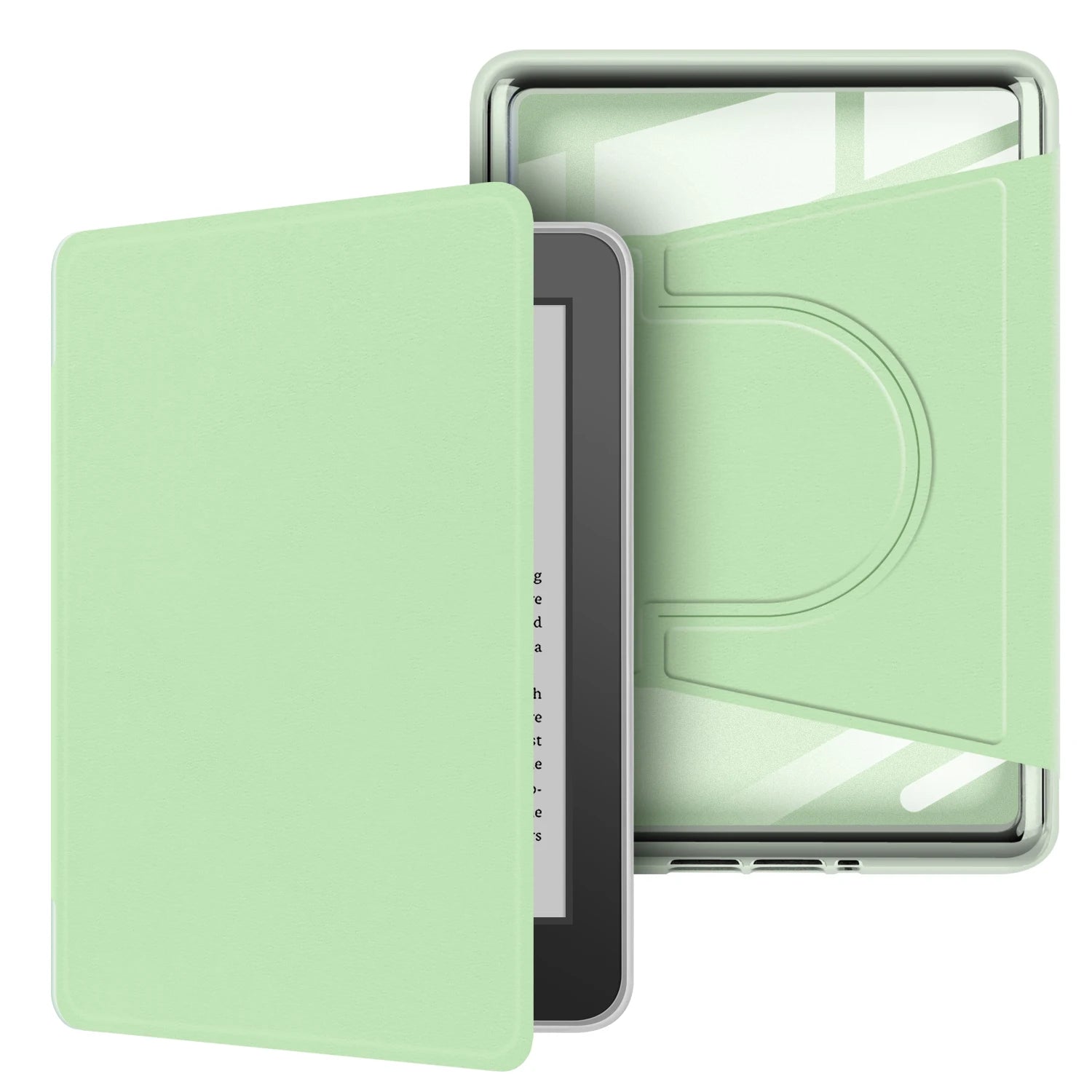 For Kindle 10th Gen Case 360° Rotatable 2-in-1 Detachable Acrylic Case Magnetic Stand 6'' 2019 J9G29R PU Leather Cover Funda