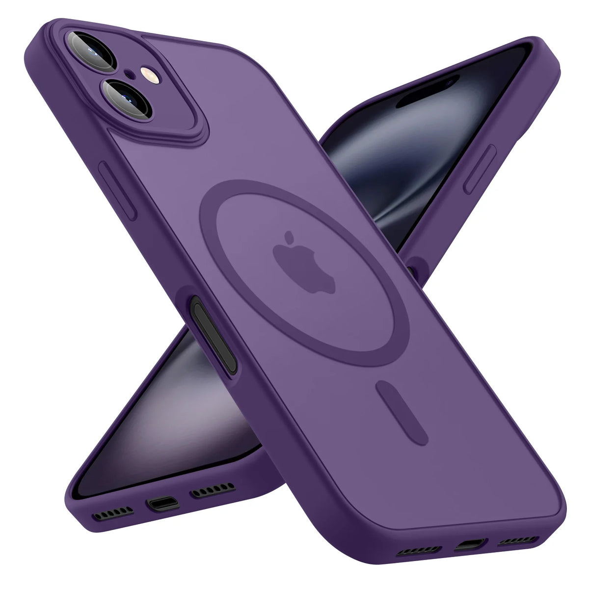 Luxury Frosted Phone Case For iPhone 18 16 15 14 13 12 11 Pro Max Plus 17 Air For Magsafe Matte Transparent Magnetic Cover