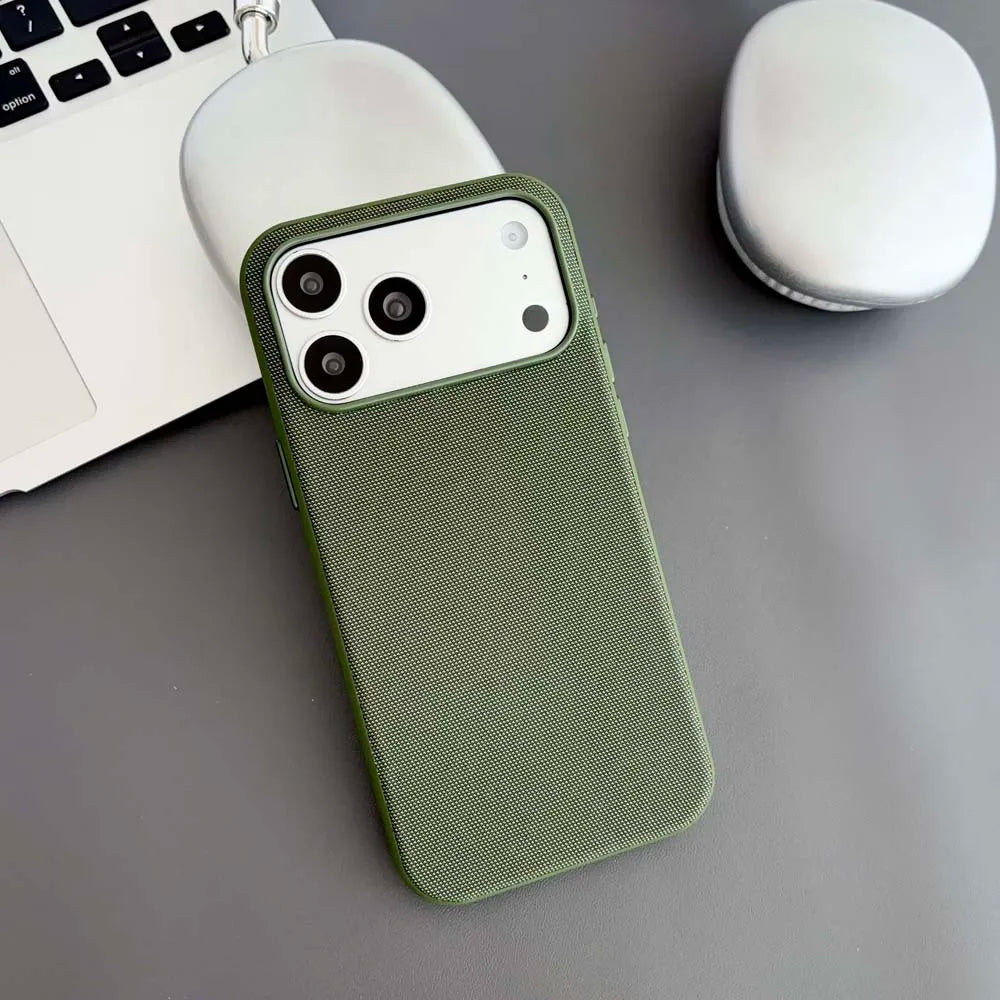 Magnetic TechWoven Phone Case For iPhone 18 17 Air 16 15 14 13 Pro Max Tech Woven For Magsafe Wireless Charging Shockproof Cover