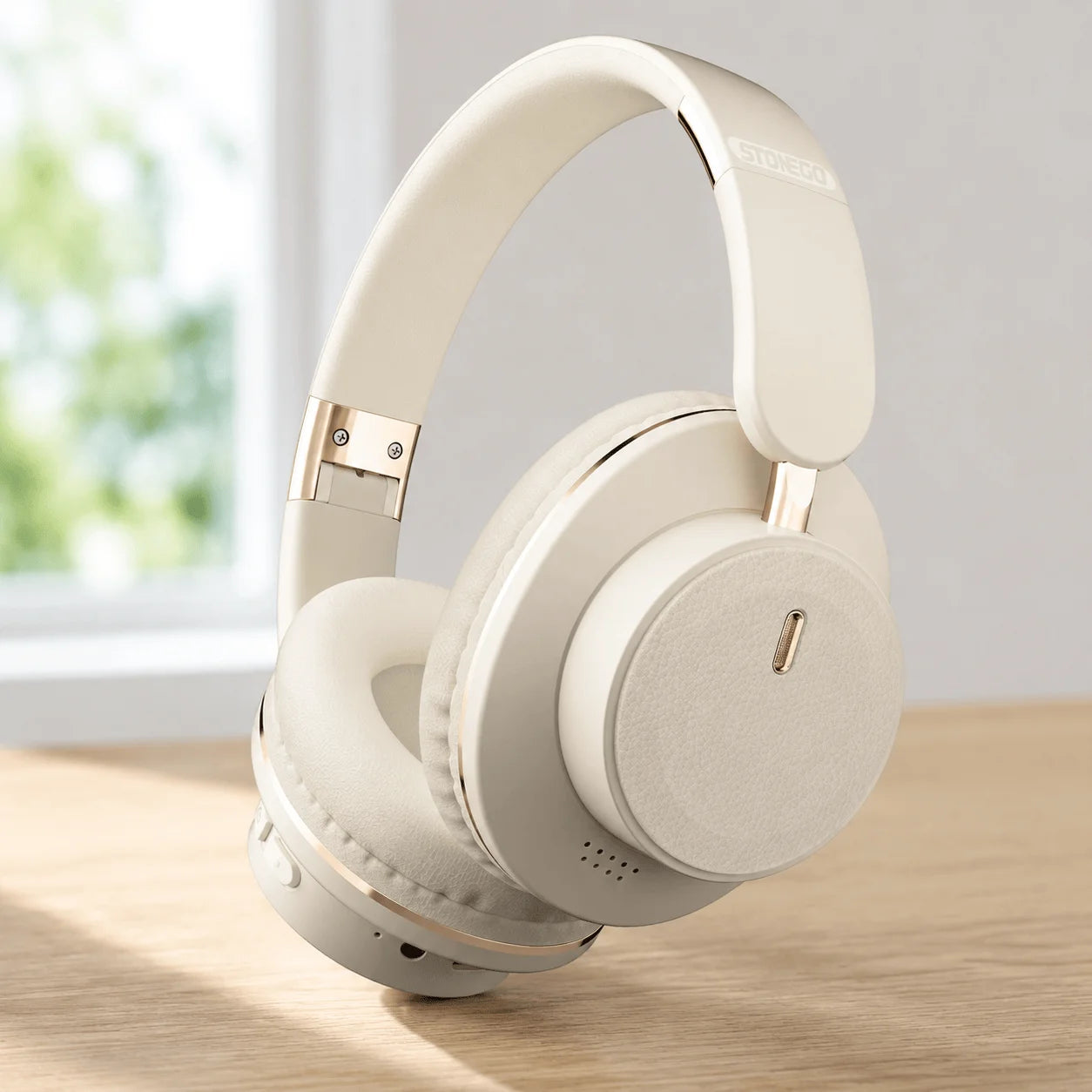Bluetooth Headphones Wireless Headset Over Ear Foldable Portable Fashion Aesthetic Hi Fi Stereo Sound BT 5.3 Dual Mode Connectivity 24H Battery Fast Charging For Travel Gaming Music Streaming Photographers Students Commuters